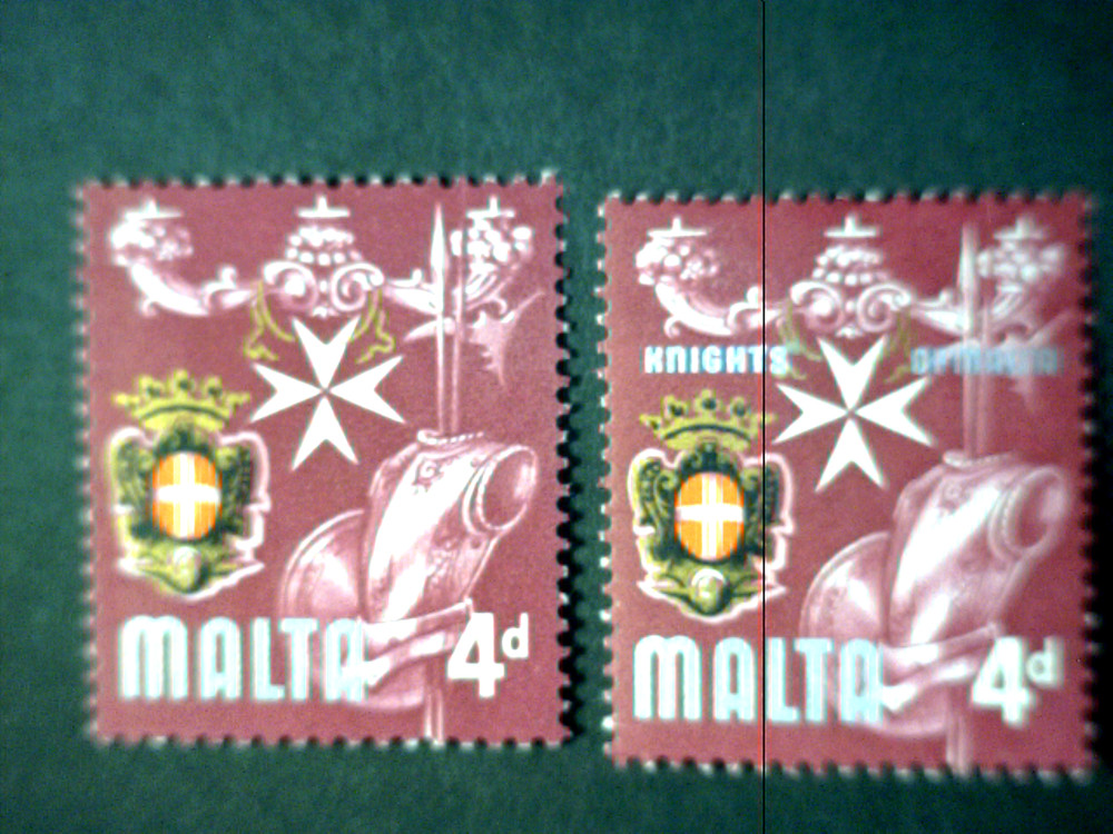 1965 MALTA STAMP Scott 318b { PRINTING ERROR } Silver Missing $16.99