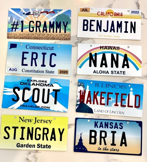 Custom Personalized Mini State License Plate. Pick your State. 3"x6" size