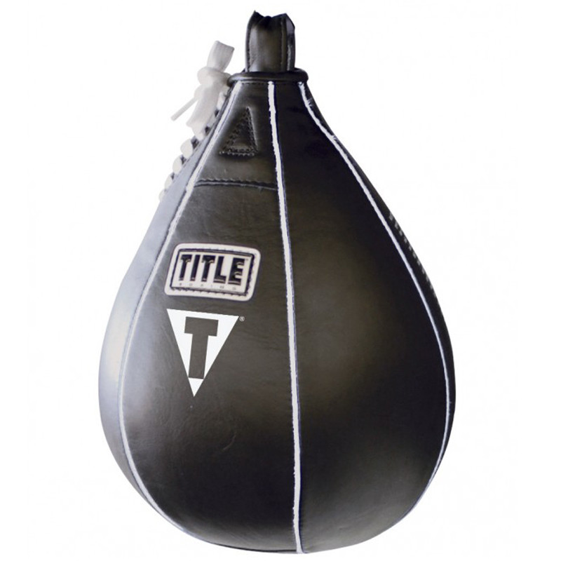 Title Boxing Leather Speed Bag and Bladder - Medium
