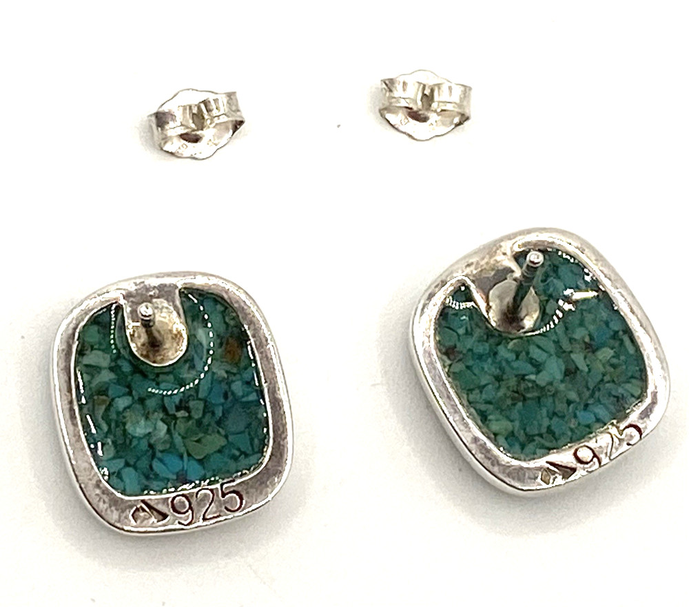 SILPADA Sterling Silver / 925 Turquoise Stud Earrings