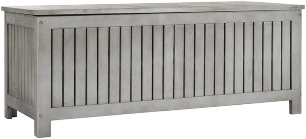 Abri Teak 47.63" Outdoor Cushion Deck Box - Stylish Storage Solution