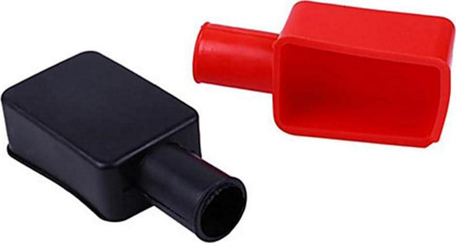 Battery Terminal Insulator Covers Cap Red & Black Soft Rubber Protector Cap-6pcs