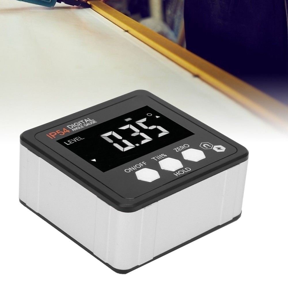 Digital Angle Gauge LCD Protractor Inclinometer Inclination Box 4x90° IP54