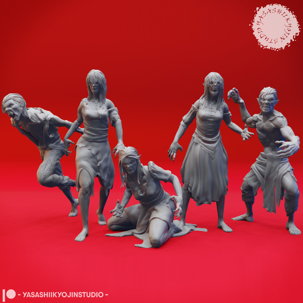 Vampire Spawn - 32/54mm Miniature for Tabletop RPGs (DnD, D&D, Pathfinder)