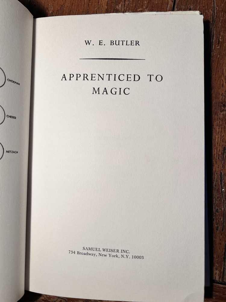 Apprentice to Magic The Path to Magical Attainment W.E. Butler Hardcover Book
