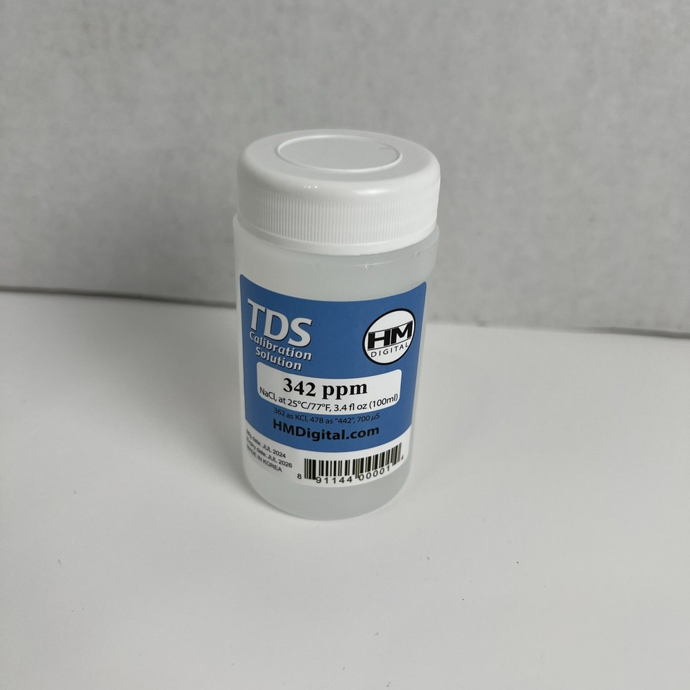 C342 TDS and EC Calibration Solution, 342 Ppm (Nacl), 90 Ml Volume