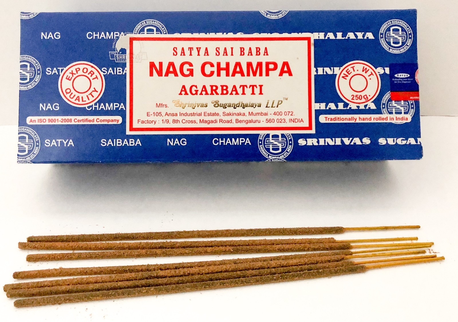 Satya Nag Champa Incense Sticks Blue Box Pick 15 40 100 250 gms - Fresh Stock !!