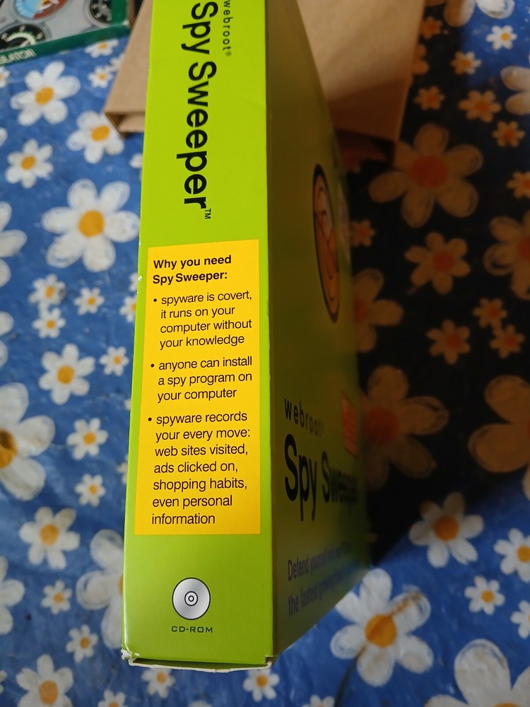Webroot Spy Sweeper (Win98, 2000) Vintage Anti-Spyware Security Software