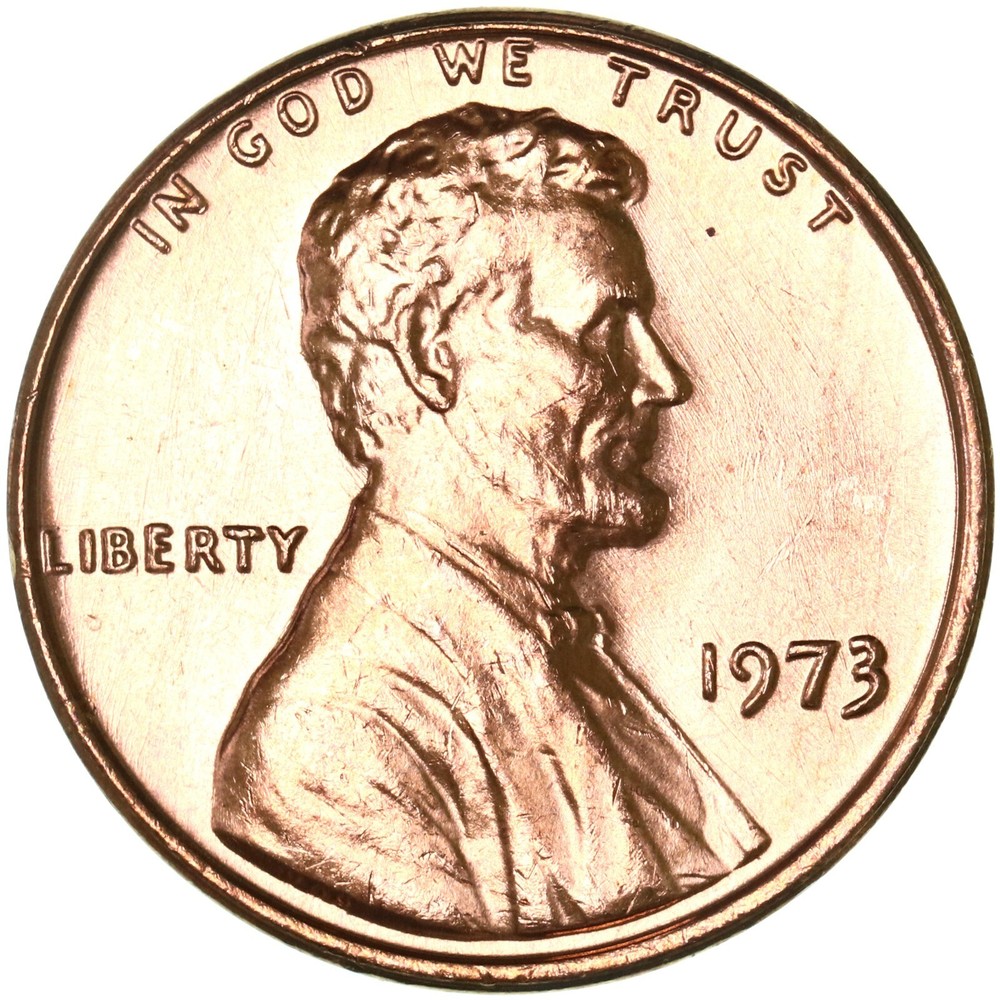 1973 P Lincoln Memorial Penny BRILLIANT UNCIRCULATED