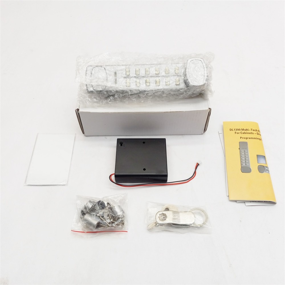 DigitLocks DL1390 Silver Digital Electronic Programmable Cam Lock w/ Cards New