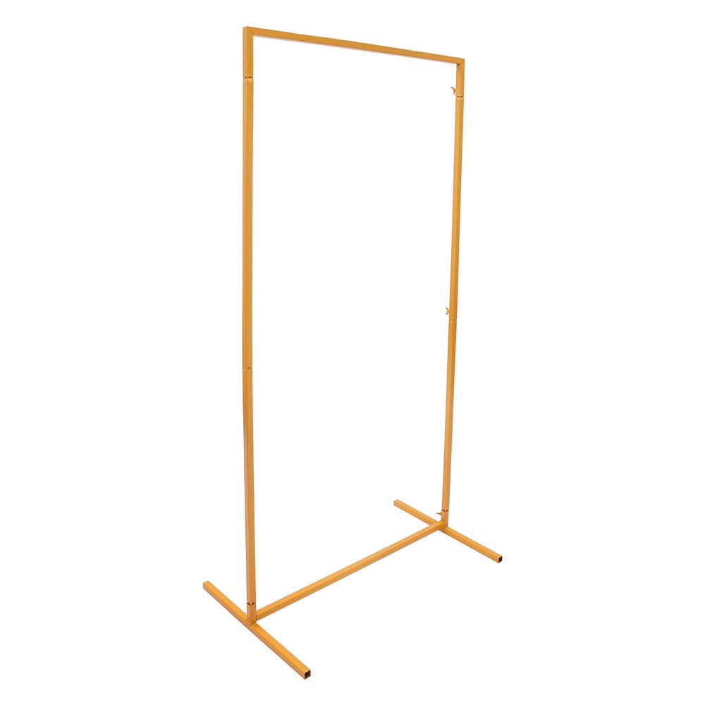 3 Pieces Wedding Arch Frame Set Rectangular Metal Balloon Frame Backdrop Stand