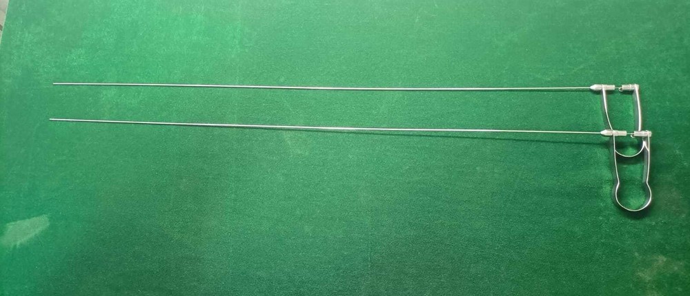 2pc Laparoscopic PCNL Tripronge Forceps 3FR 60cm Reusable Surgical Instruments