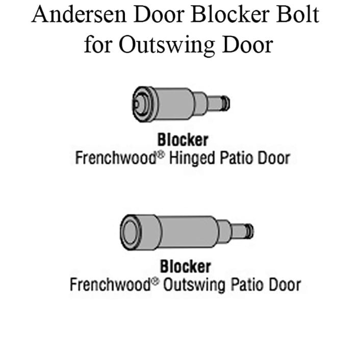 Blocker bolt for OUTSWING Passive MP lock