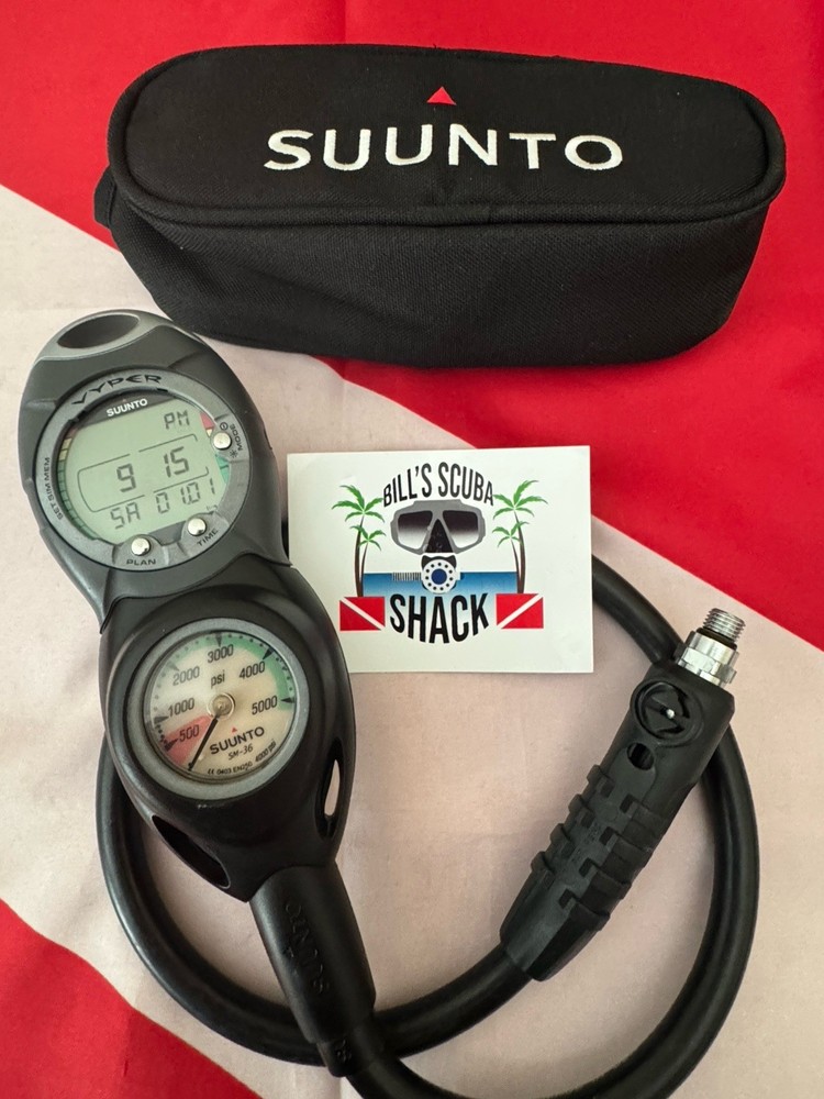 SUUNTO VYPER SCUBA COMPUTER CONSOLE + CASE LOOKS PRIMO!