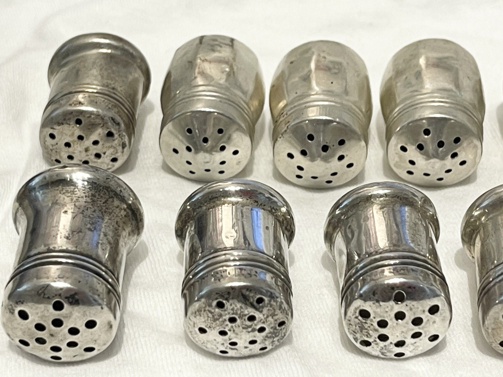 LOT of 20 Sterling Silver Salt & Pepper Mini Shakers 80 Grams ☚☚☚☚👀