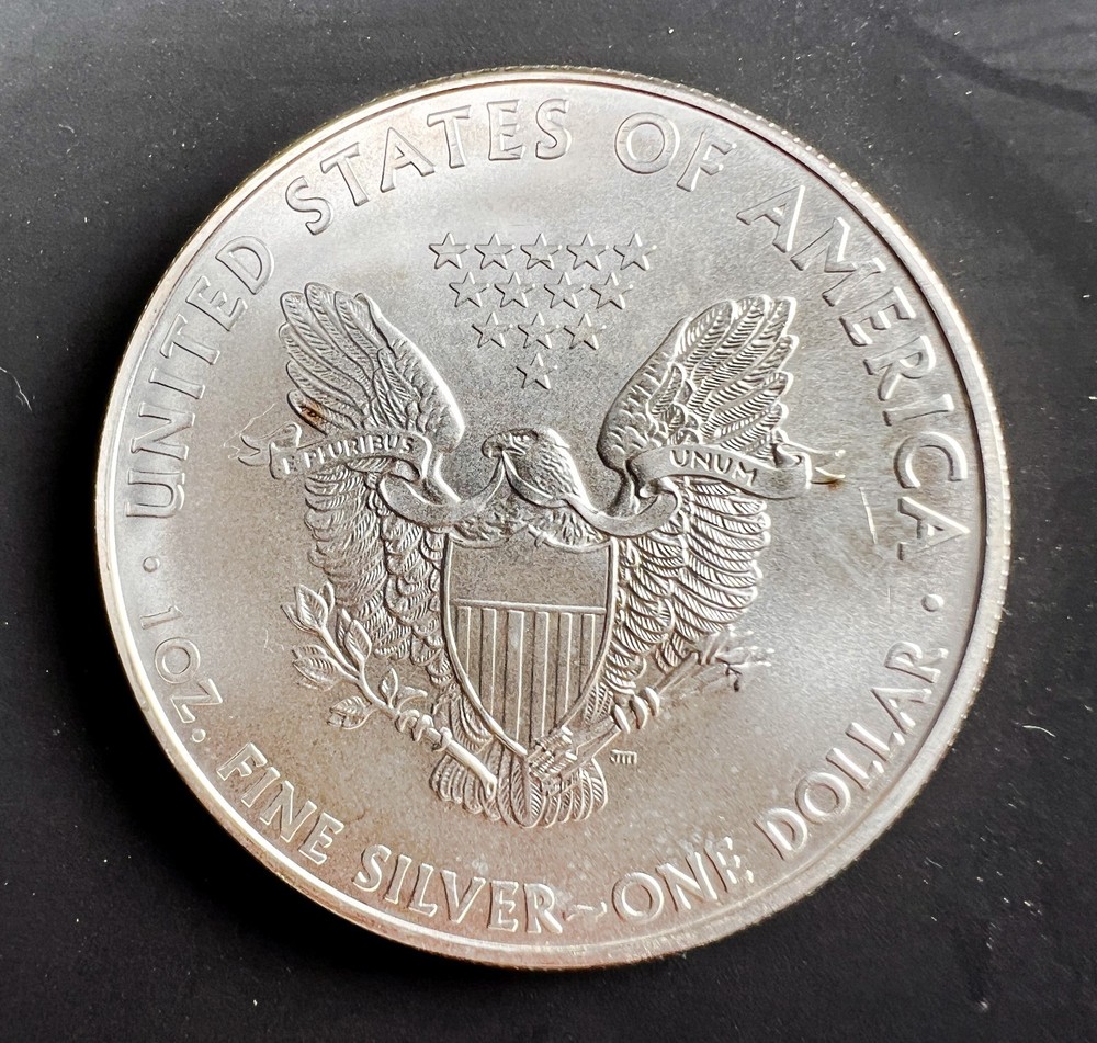 2009 $1 Silver Eagle Beautiful Toning with case🔥