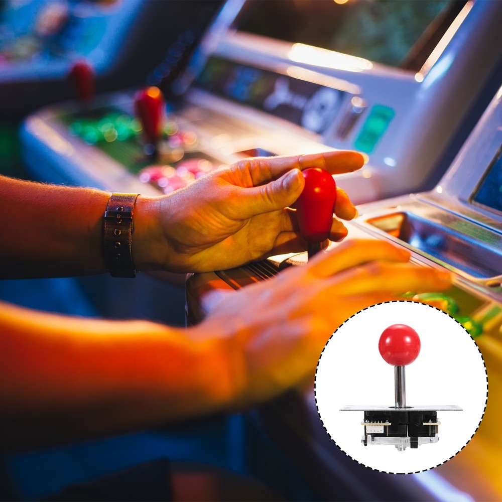 PC Joystick DIY 5-Pin ABS Kit for PC Classic Arcade Red