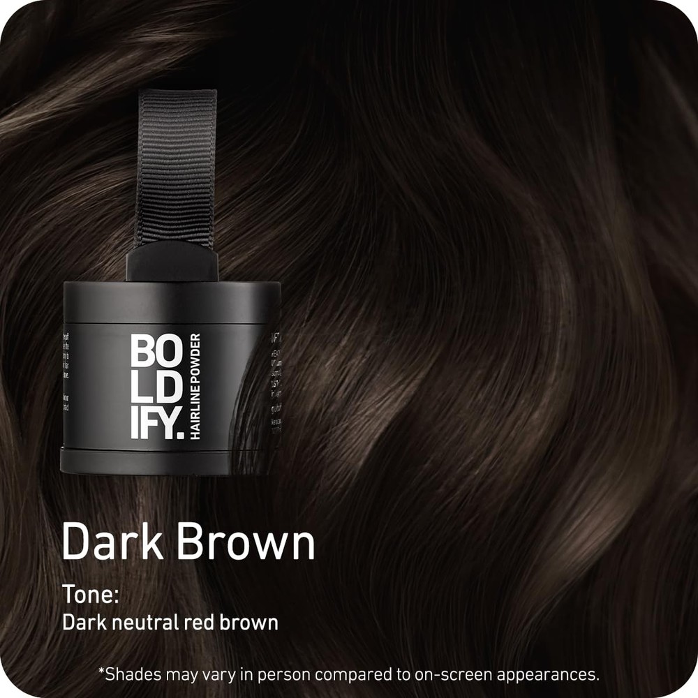 BOLDIFY Hairline Powder: Root Touch Up, Gray Coverage & Bald Spot Concealer