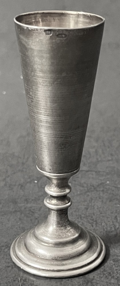 Original Soviet Russian (Moscow) Engraved 875 Silver Vodka Shot