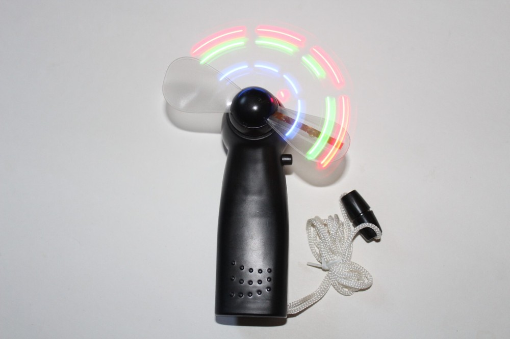 Matrix Mini Fan with 32 Different Flashing Color Patterns