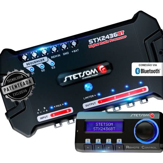 Stetsom STX2436/Digital Audio Processor 2 Channels 4 Way Bluetooth-DSP Crossover
