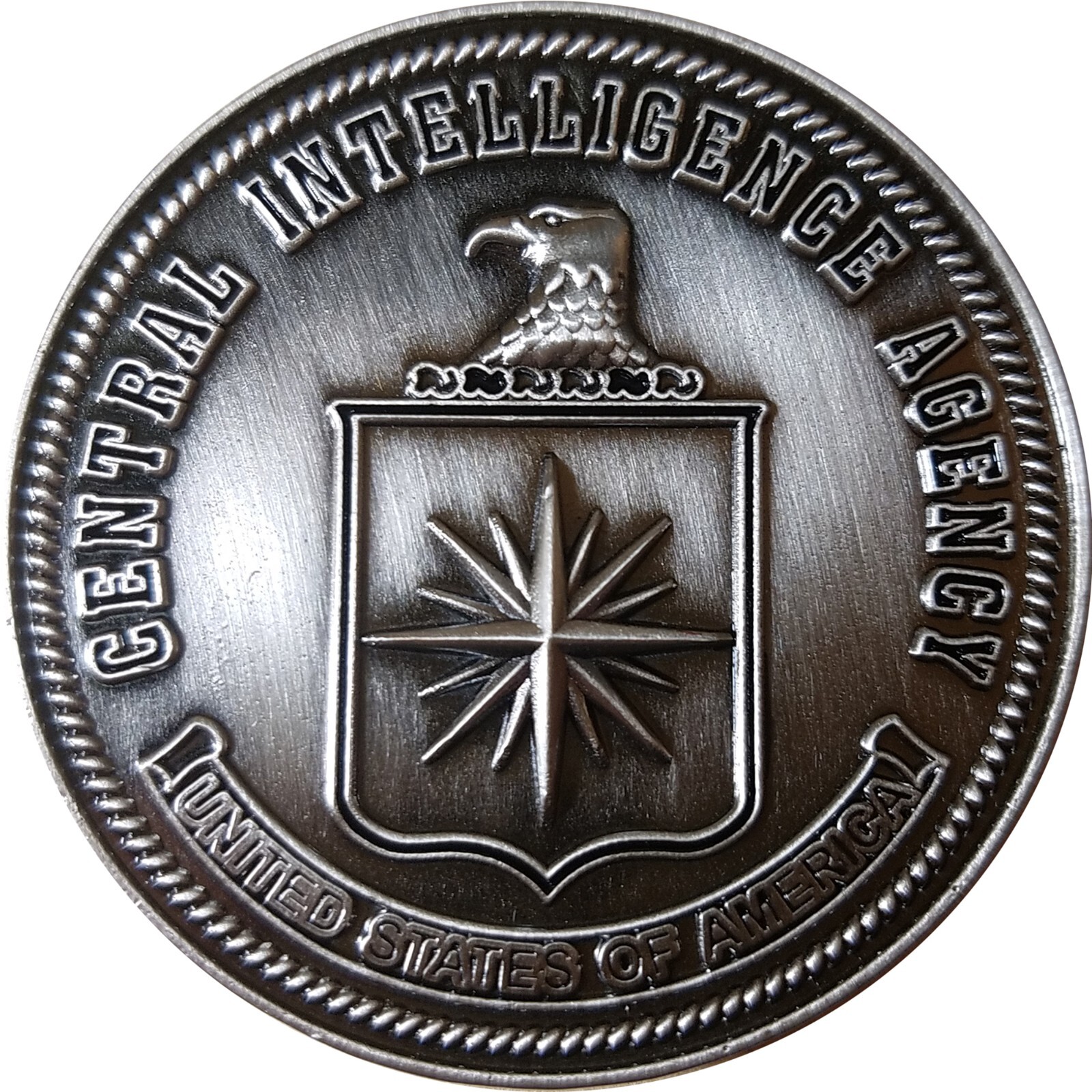 CIA SPY VS SPY CENTRAL INTELLIGENCE AGENCY CHALLENGE COIN. 2" 40