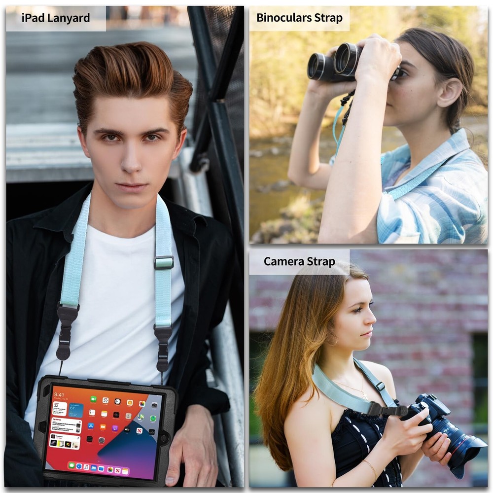 Nylon iPad Strap, Adjustable Camera Neck Strap, Comfortable Shoulder Strap fo...
