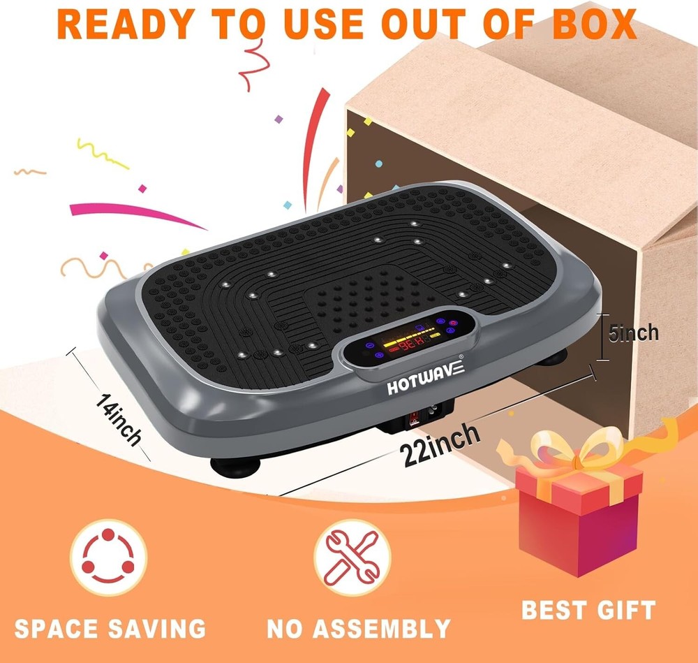 HOTWAVE Vibration Plate Exercise Machine for Lymphatic Drainage Power Vibrating