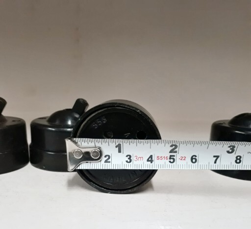 Vintage Old 4 Pcs Electrical Bakelite Switch & 1 Socket made in India.