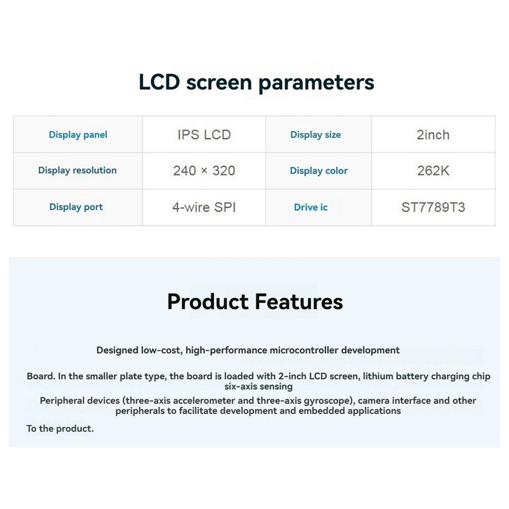 2----IPS Capacitive Touch Screen Development Board, 240 X 320 L3285
