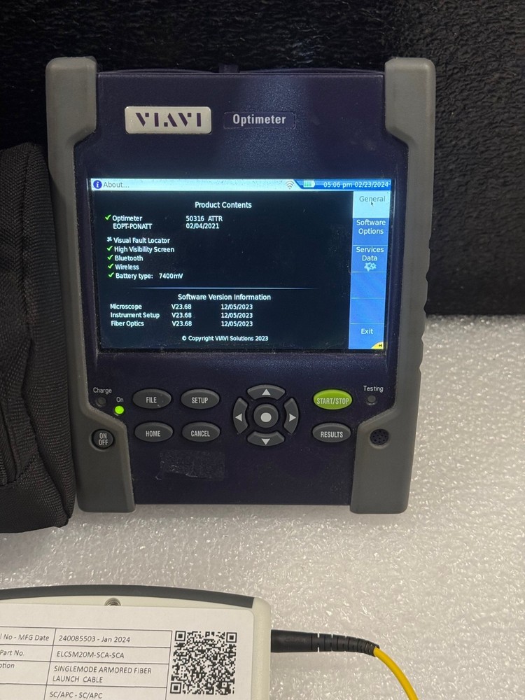 Viavi/JDSU EOPT-PONATT Optimeter + Launch Cable Accs. Minuteman III