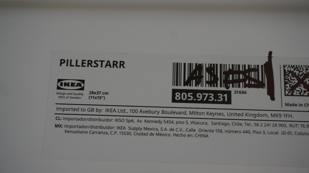 3x Ikea PILLERSTARR Tray 15x11" Blue/White Dotted Dot Pattern