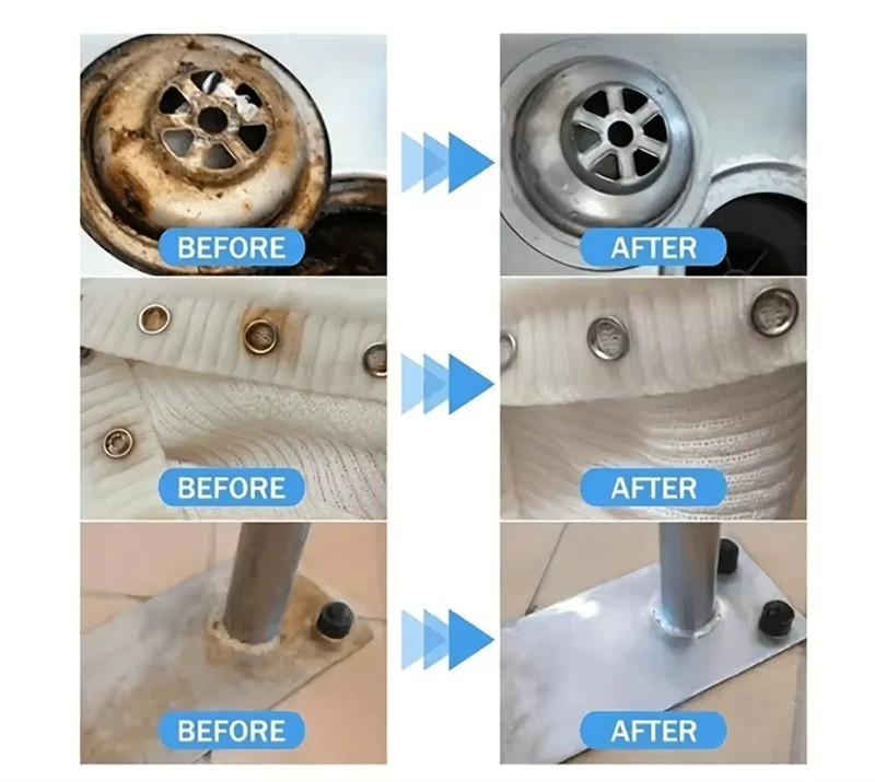 Universal Rust Remover Spray for Car Wheels Metal Surface Decontamination
