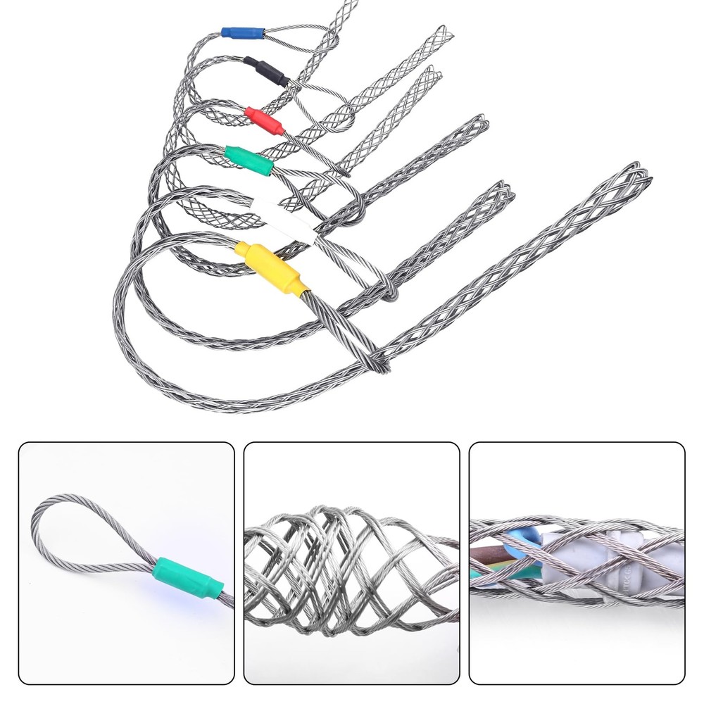 Cable Pulling Sock Grip, Wire Pulling Grip Tools, for Electrical Grips, Light...