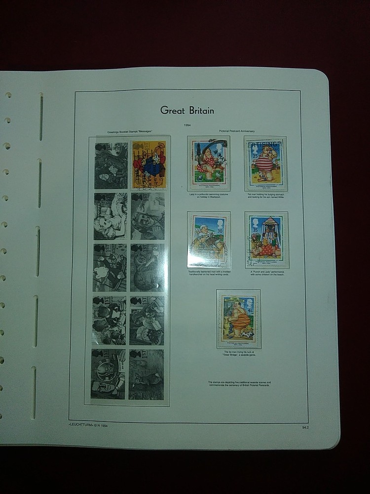 LIGHTHOUSE Commemorative Hingeless album pages Great Britain 1991-1999 Used
