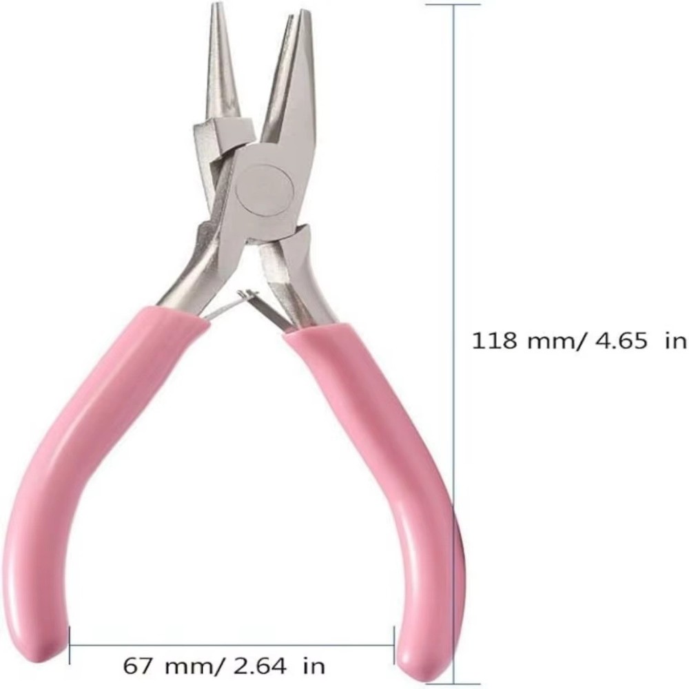 5in Round Concave Pliers Jewelry Making Precision Wire Loop Tool
