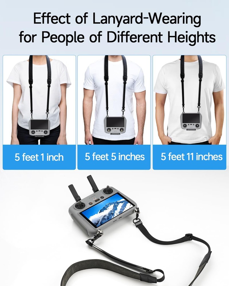 Lanyard Neck Strap for DJI RC/RC 2/RC Pro/Plus/Smart Controller Accessories, ...