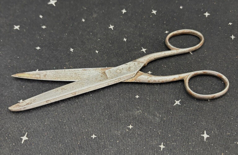 Antique Steel Scissors 7" unbranded