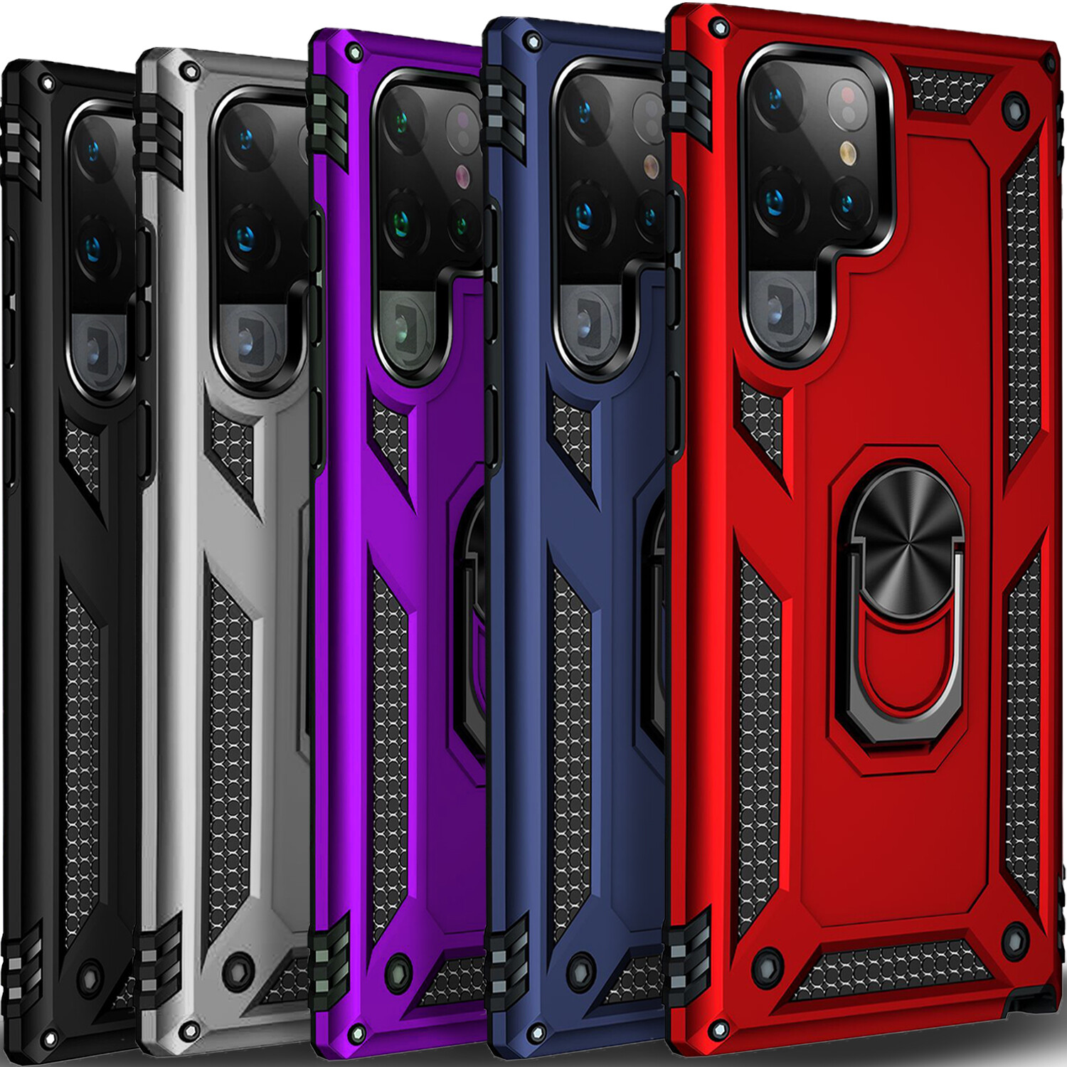 For Samsung Galaxy S25 Ultra S24 S23 S22 S21 FE Case Phone Cover + Screen Glass