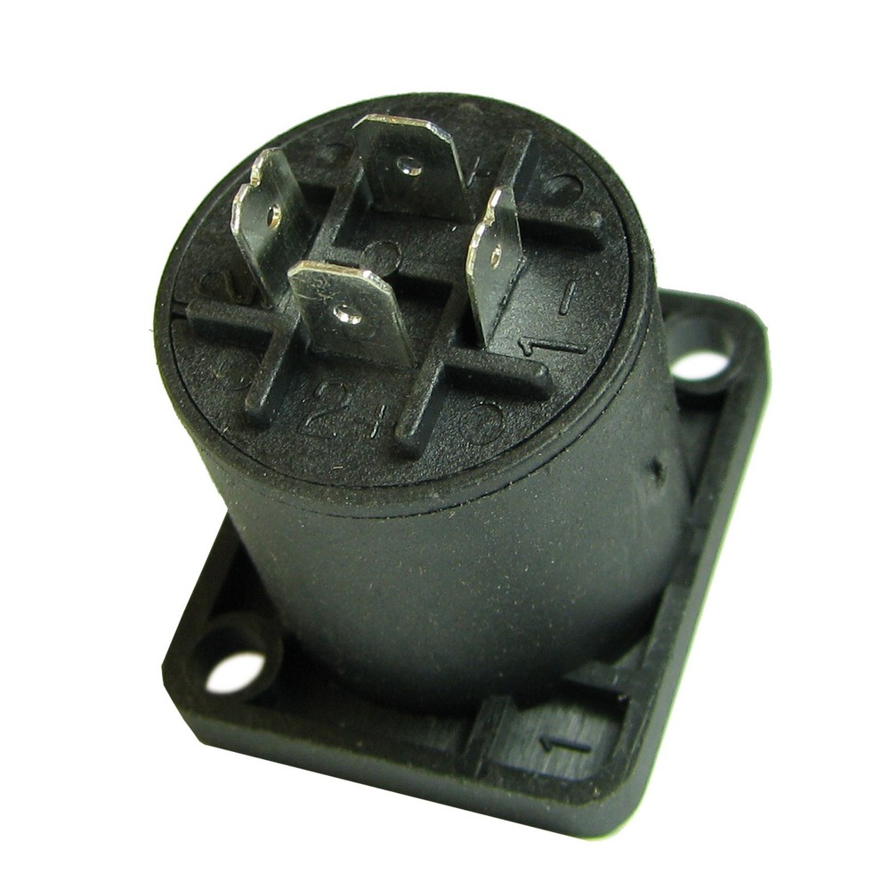 4 pole conductor panel surface mount speakon compatible speaker connector jack