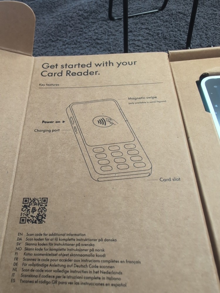 PayPal Zettle/POS system/payment solutions & card reader White New Open Box