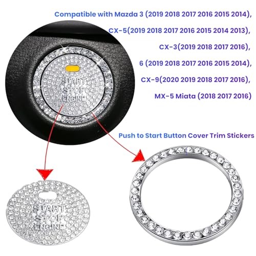 Bling car Engine one Key Start Button Cover one Key Start Stop Switch Button