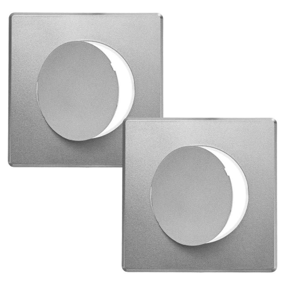 2-Pack Access Panel for Drywall, 4x4" Plastic Removable [Grey, Round]