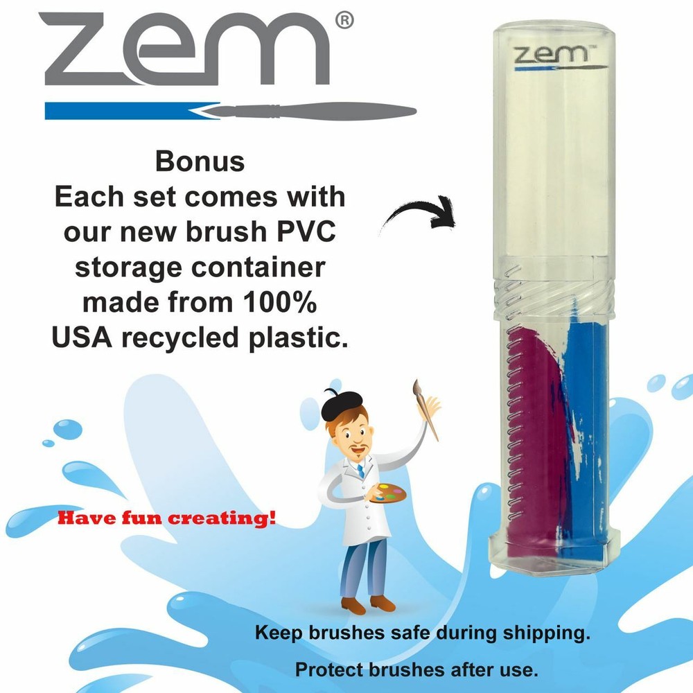 AS-219 Mongoose Synthetic Combo Brush Set 5 pcs