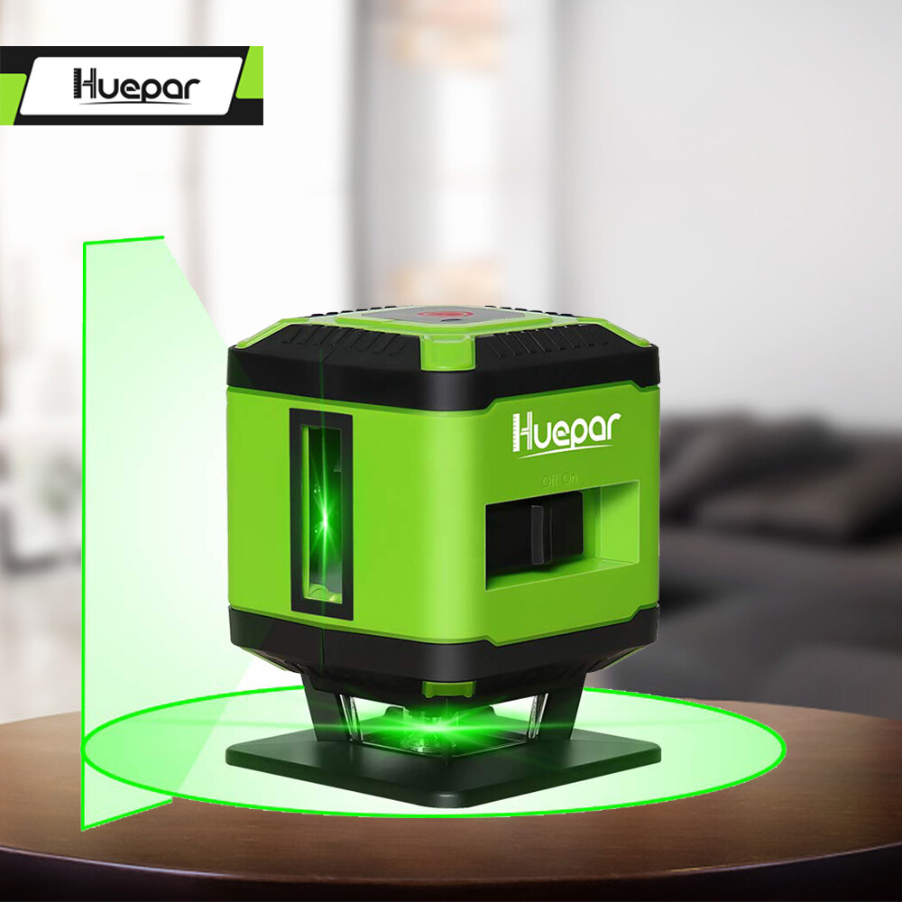 Floor Laser Installation for Tile Laying Floor Alignment Green Beam Huepar FL360