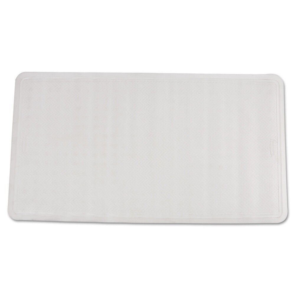 Rubbermaid Commercial 1982726 Safti Grip Latex-Free Vinyl Bath Mat - White New