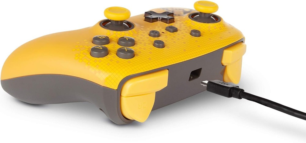 PowerA *OFFICIAL* Enhanced Wired Controller *PIXEL PIKACHU EDITION* (Switch) New