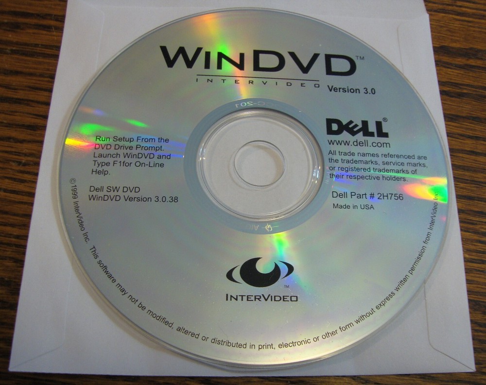 WinDVD Dell Intervideo 3.0 DVD