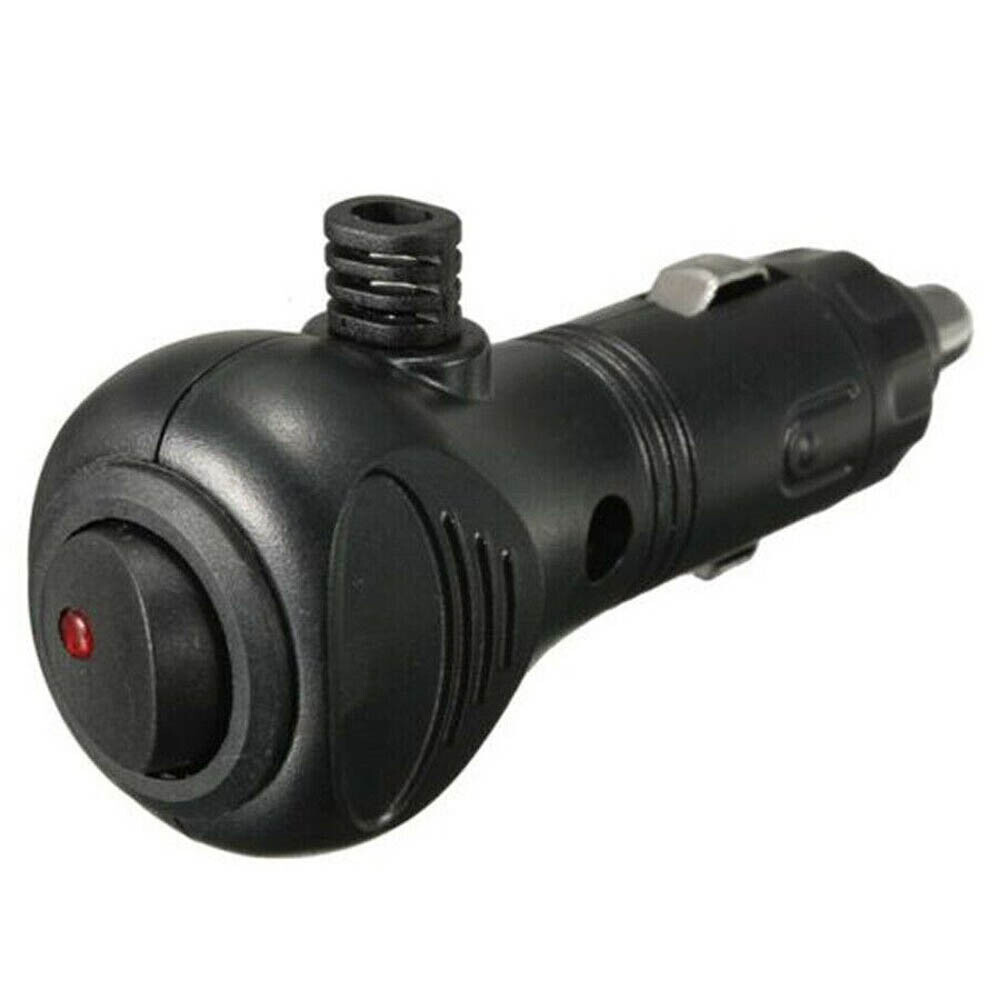 2/4x 12V DC Car Cigarette Lighter Cable Adapter Plug with LED On/Off Switch