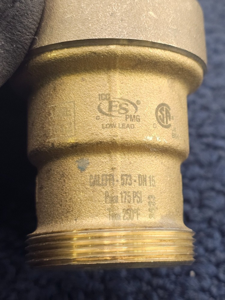 CALEFFI-573-DN15: Dual Check Backflow Preventer With Atmospheric Vent